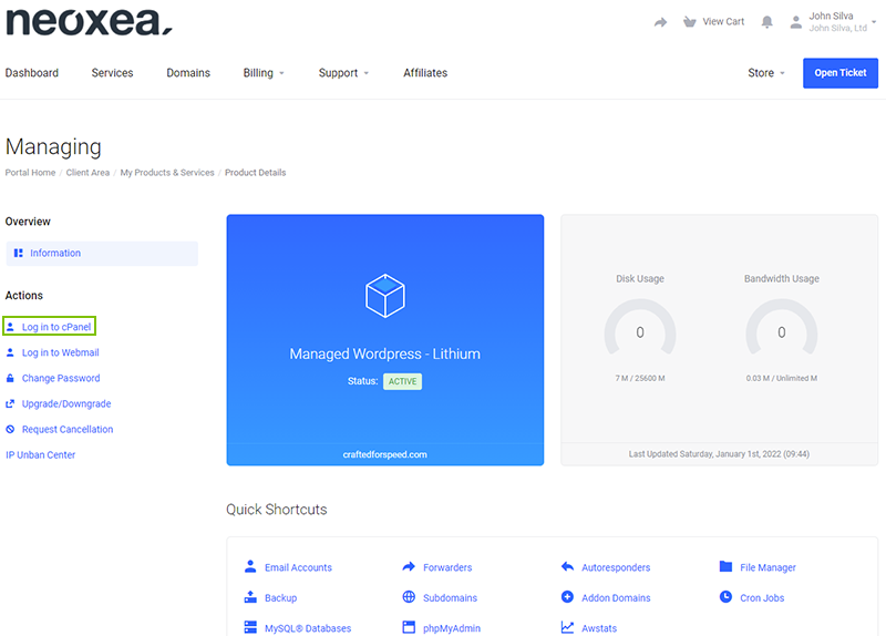 My Neoxea Login cPanel