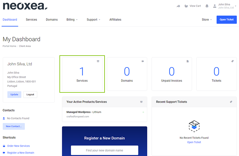 My Neoxea Services Login
